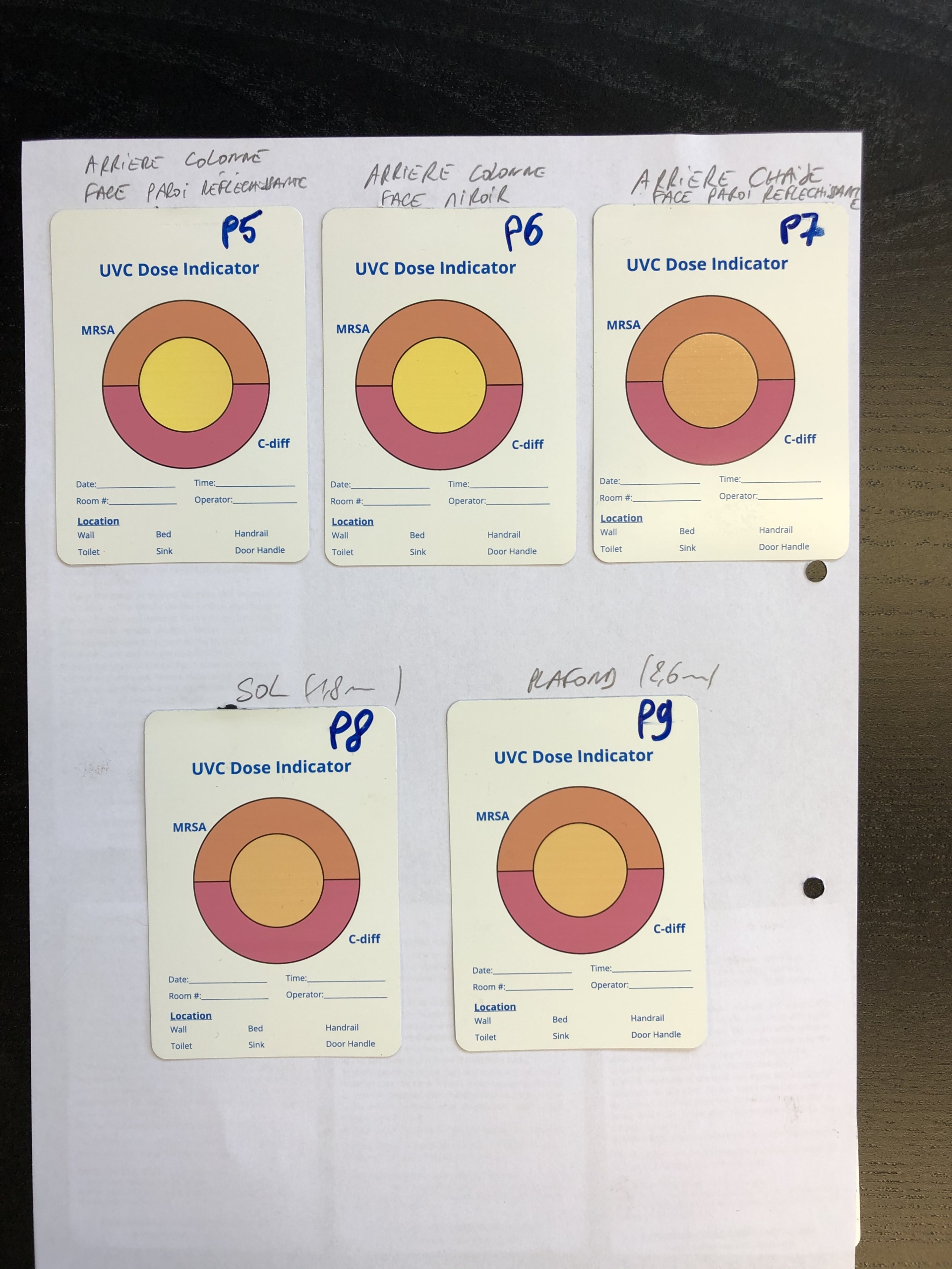 Tests stérilisation UVC