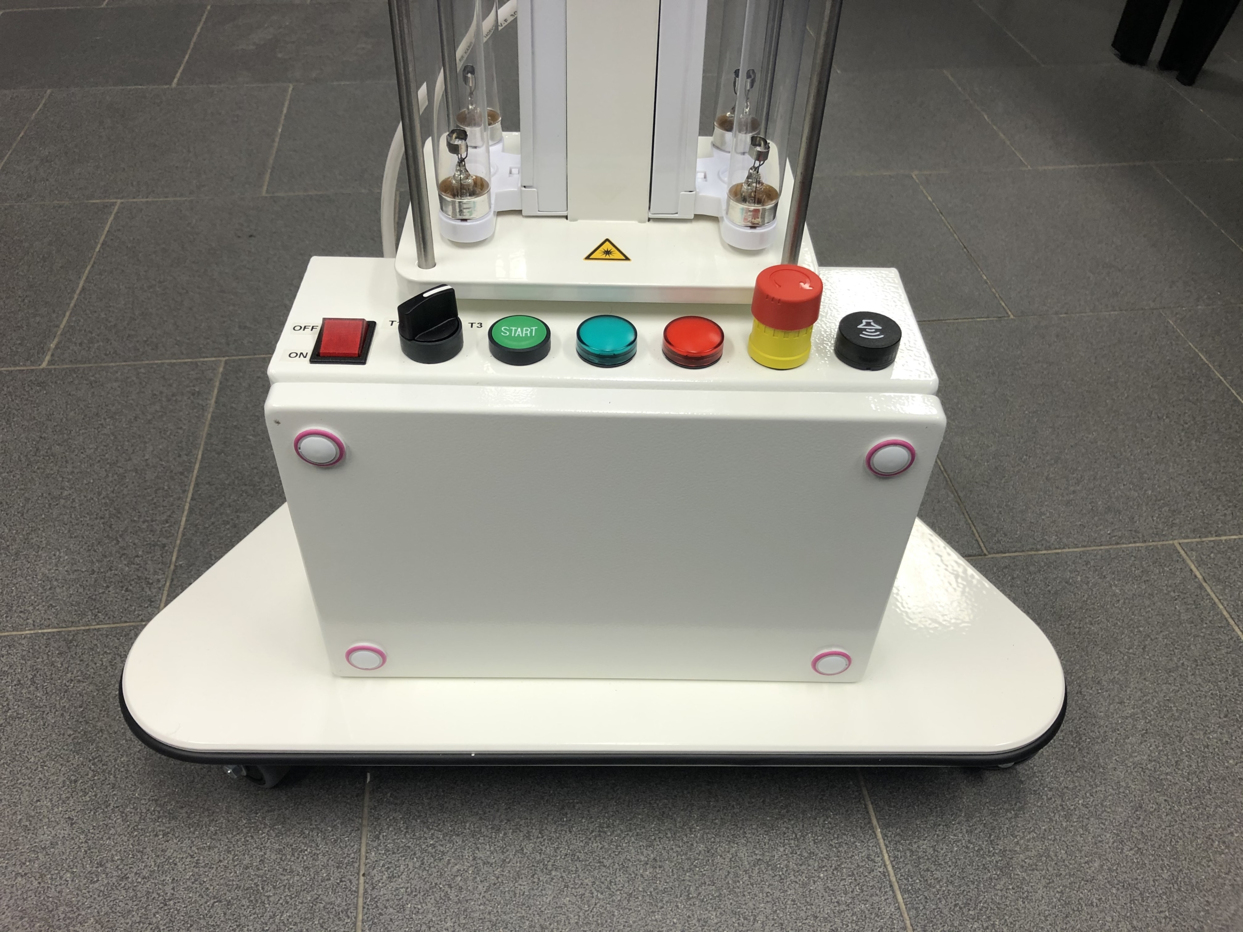 Panneau de commande luminaire mobile stérilisation UVC